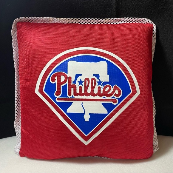 Philadelphia Phillies MLB Red w/ White Trim Plush Decorative‎ Pillow Baseball - Picture 1 of 10